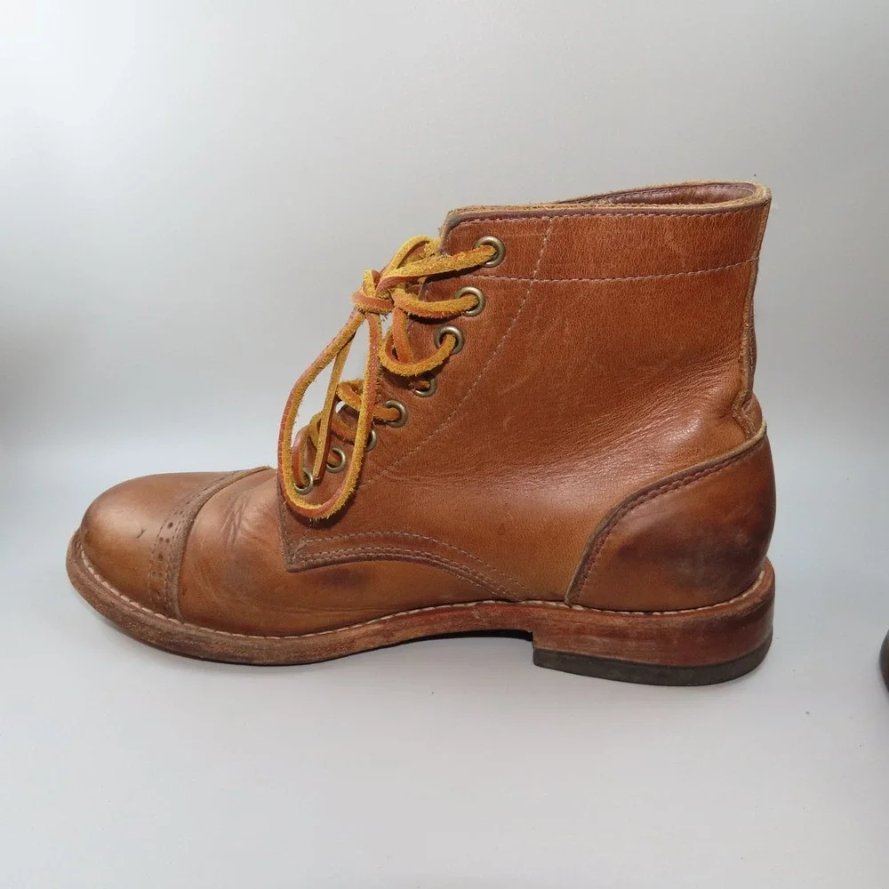 Oak Street Bootmakers CapToe Trench Boot in Chromepak Leather Sz 8.5 D